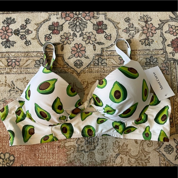 NWT 🥑 🩱 Meet Curve Avocado Print Two Piece Swimsuit size 3x - Picture 2 of 7
